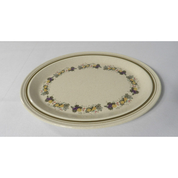 Royal Doulton Harvest Garland Oval Platter 13" Vintage 1976 Lambethware - Picture 1 of 8